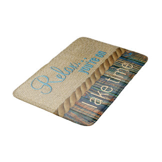 Tapis De Bain Relaxez-Vous Sur Le Devis De L'Heure Du Lac