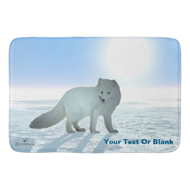 Tapis De Bain Renard arctique (Devant)