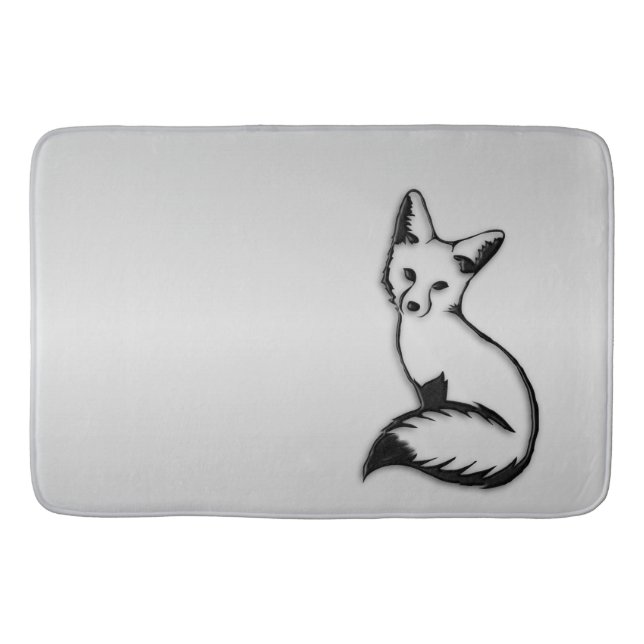 Tapis De Bain Renard argenté (Devant)