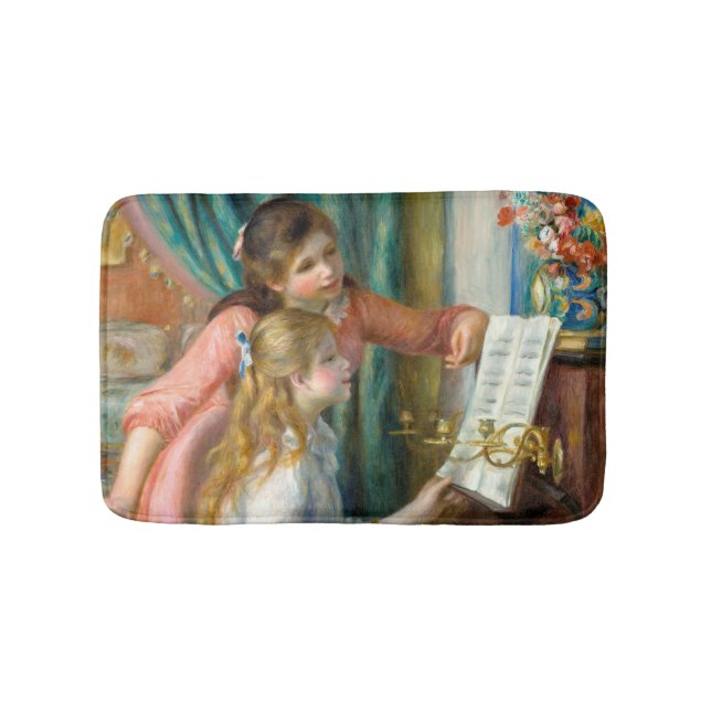 Tapis De Bain Renoir Girls at the Piano Impressionism Painting (Devant)