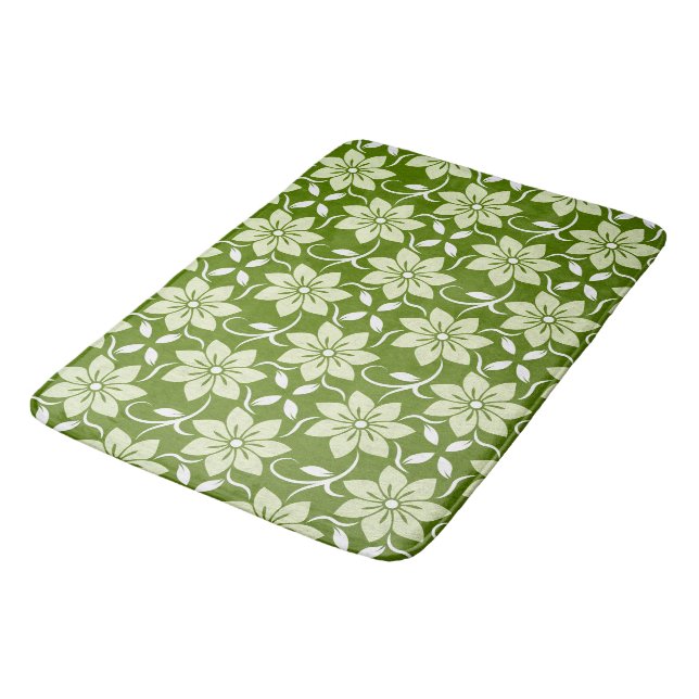 Tapis De Bain Répétition de Fleur d'Olivier (Angle)