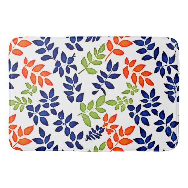 Tapis De Bain Répétition de la feuille chromatique (Devant)