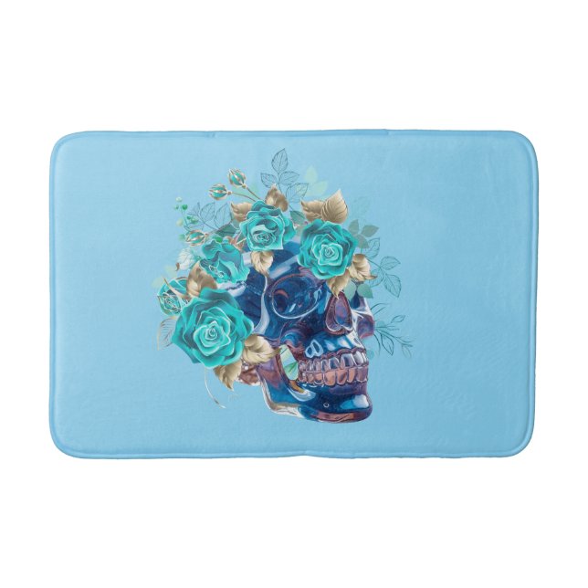 TAPIS DE BAIN REQUIEM FLEUR BLEUE (Devant)
