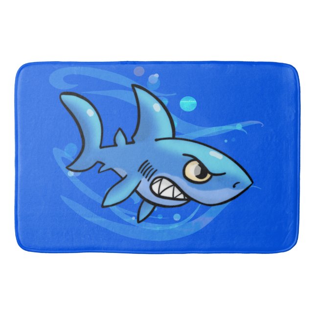 Tapis De Bain Requin caricature cool (Devant)