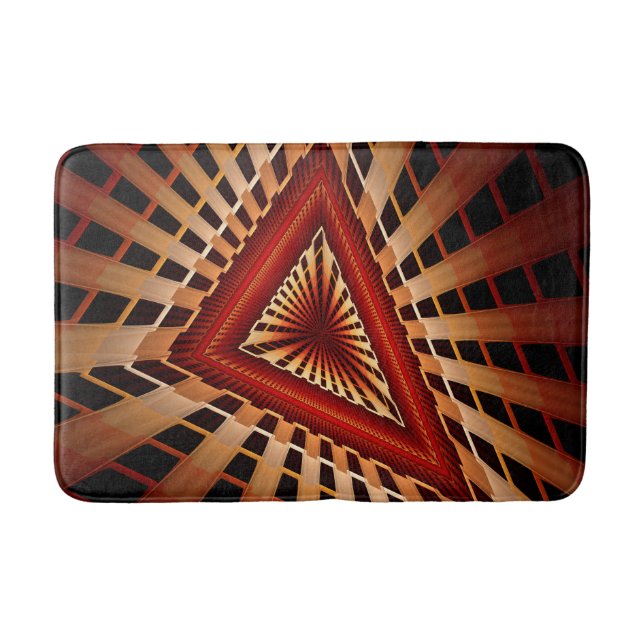 Tapis De Bain Réseau Fantastique 3D Moderne de Design Graphique  (Devant)