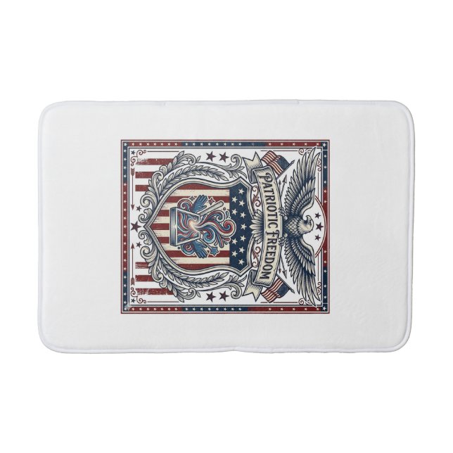 Tapis De Bain Résine Patriotique (Devant)