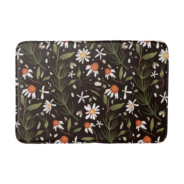 Tapis De Bain Ressort Motif de surface Florale (Devant)