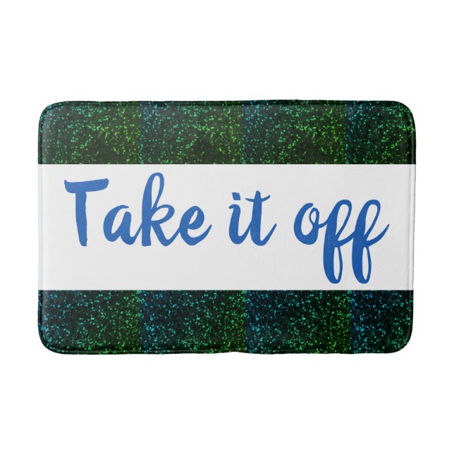 Tapis De Bain Retirez-le du bain / Blue Green Sparkings (Devant)
