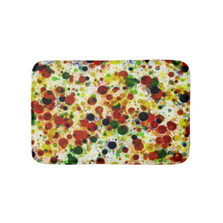 Tapis De Bain Retro Abstract Circles & Dots