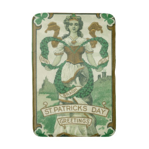 Tapis De Bain Rétro - Erin Go Braugh. Salutations de la Saint-Pa