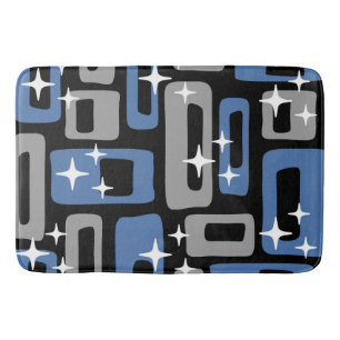 Tapis De Bain Retro Mid-Century Moderne Abstrait