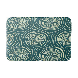 Tapis De Bain Rétro Milieu de Siècle Tourbillon Abstrait Sarcell