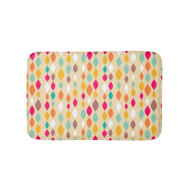 Tapis De Bain Rétro motif d'abrégé sur style (Devant)