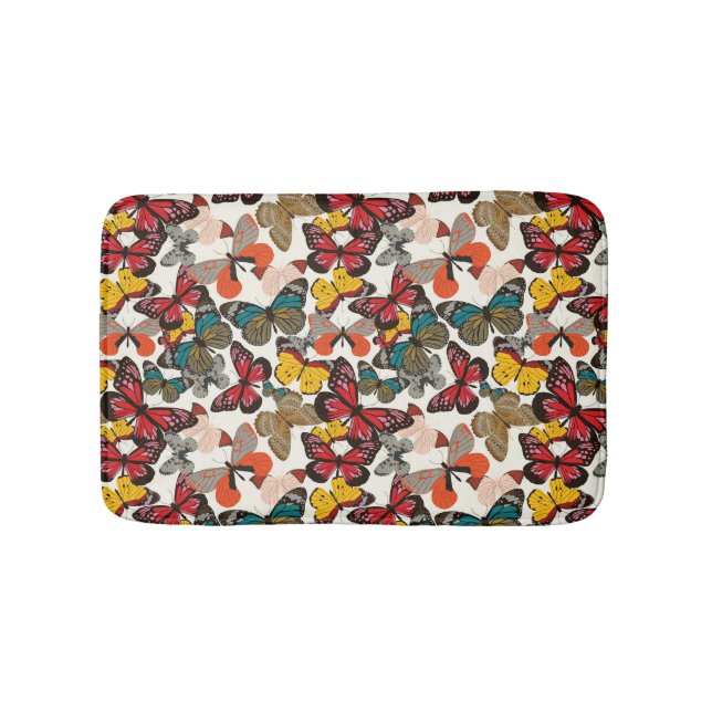 Tapis De Bain Rétro motif floral 3 (Devant)