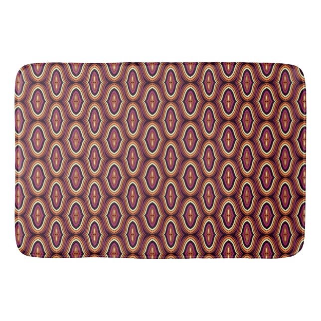 Tapis De Bain Retro Ogee Motif (Devant)