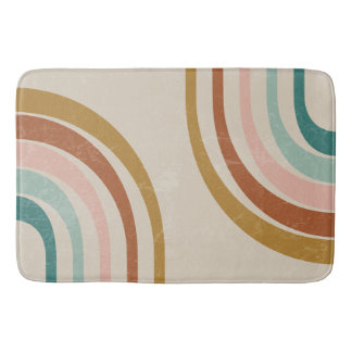 Tapis De Bain Retro Rainbow Bath Mat