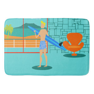 Tapis De Bain Rétro Surfer Dud Bath Mat
