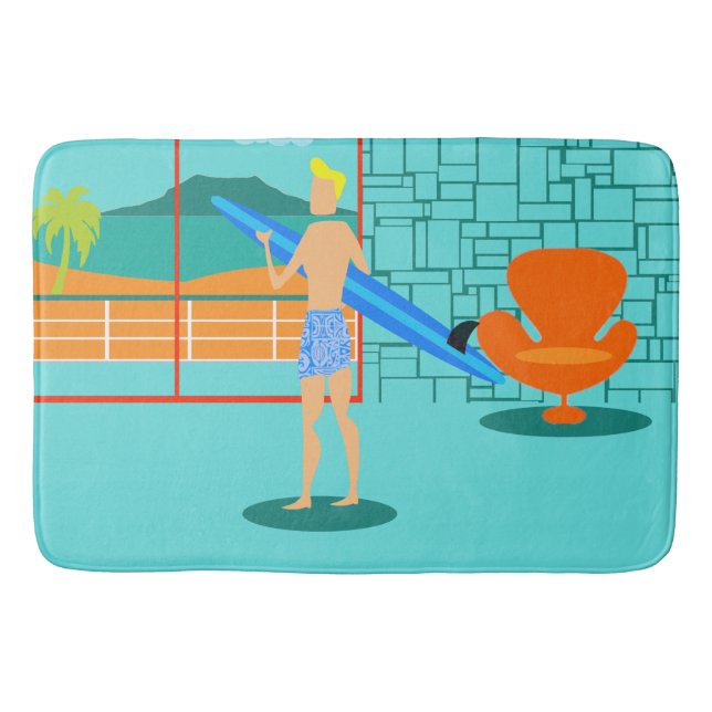 Tapis De Bain Rétro Surfer Dud Bath Mat (Devant)