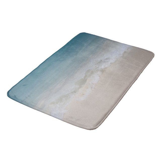 Tapis De Bain Rêve de plage de l'océan Caraïbes 10 (Angle)