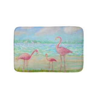 TAPIS DE BAIN RÊVER DE FLAMANT ROSE