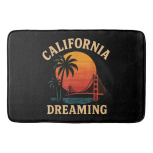 Tapis De Bain Rêverie californienne Pont Golden Gate Coucher de