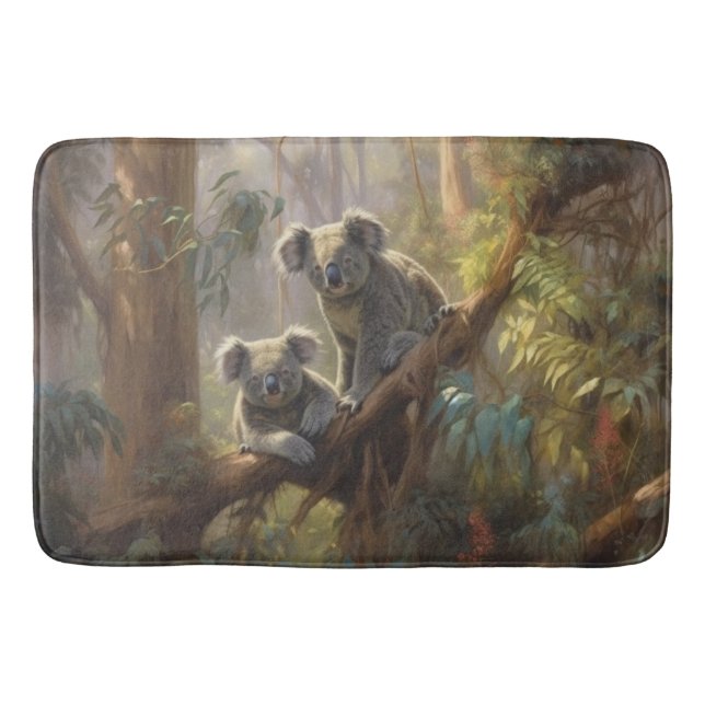 Tapis De Bain Rêves de forêt de koalas (Devant)