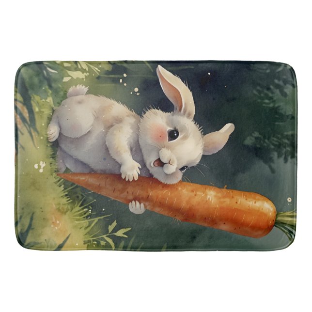 Tapis De Bain Rêves de lapin de prairie : Mat de bain de rêve (Devant)