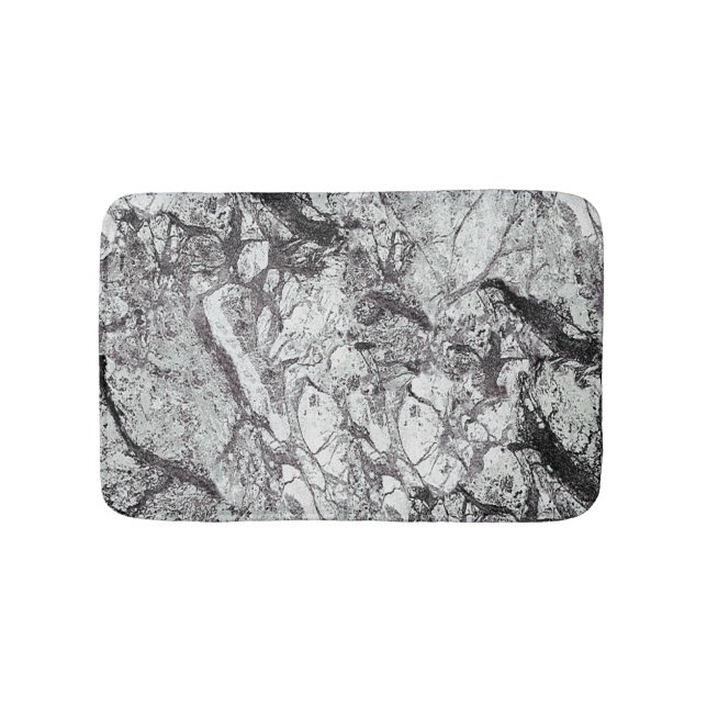 Tapis De Bain Revêtement de marbre gris (Devant)