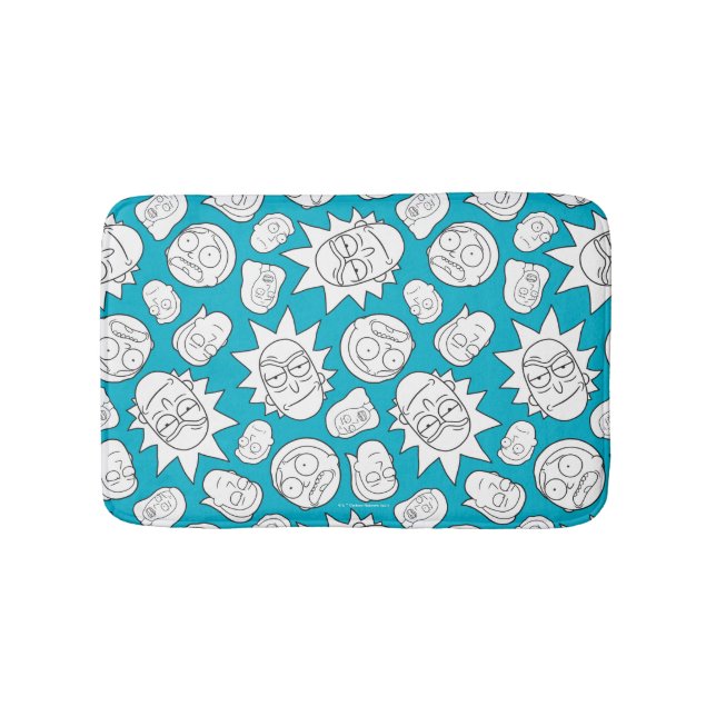 Tapis De Bain RICK ET MORTY™ | Motif en chef de la famille Smith (Devant)
