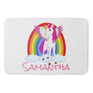 Tapis De Bain Rideau de douche arc-en-ciel Unicorn