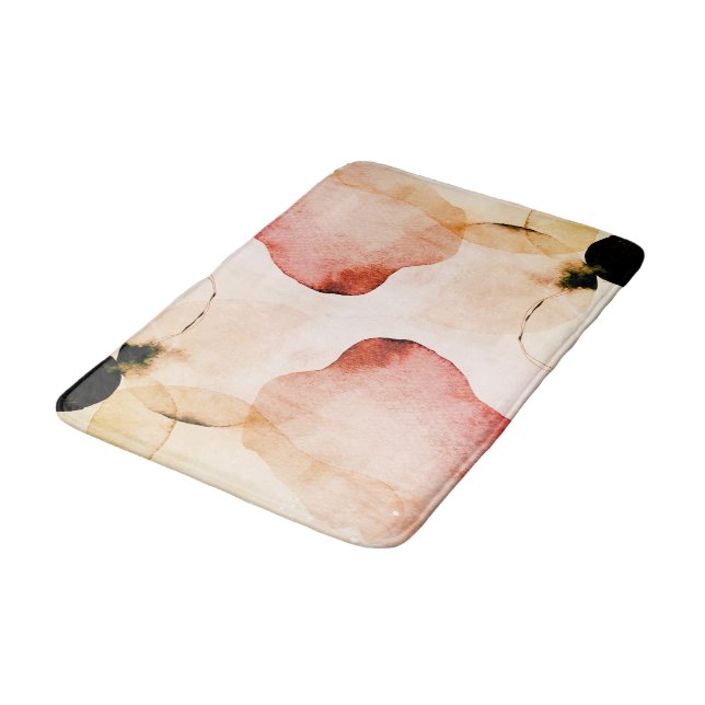Tapis De Bain Rideau de douche d'aquarelle Abstrait (Angle)