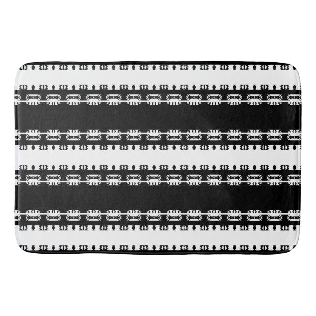 Tapis De Bain Rideau de douche motif africain Ebony Rhythm (Devant)