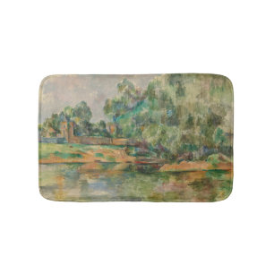 Tapis De Bain Riverbank par Paul Cezanne Bath Mat