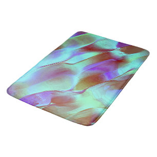Tapis De Bain Roche polie en violet chromé