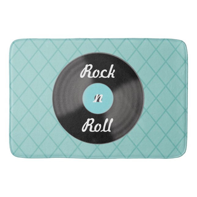 Tapis de bain Rock n Roll disque (Devant)