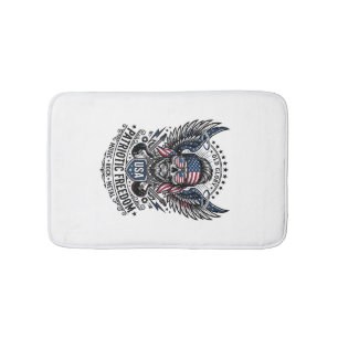 Tapis De Bain Rocker du bandana patriotique Méta musique Old Glo