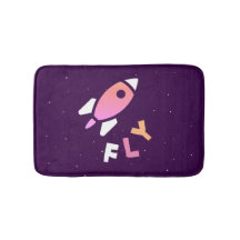 Rocket - Purple & Pink Abstrait Pop Art. FLY!