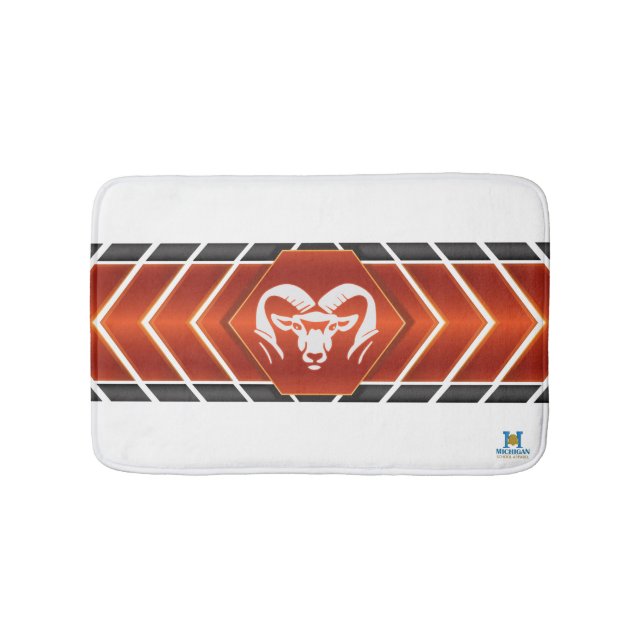 Tapis De Bain Rockford Rams #2 Bath Mat (Devant)