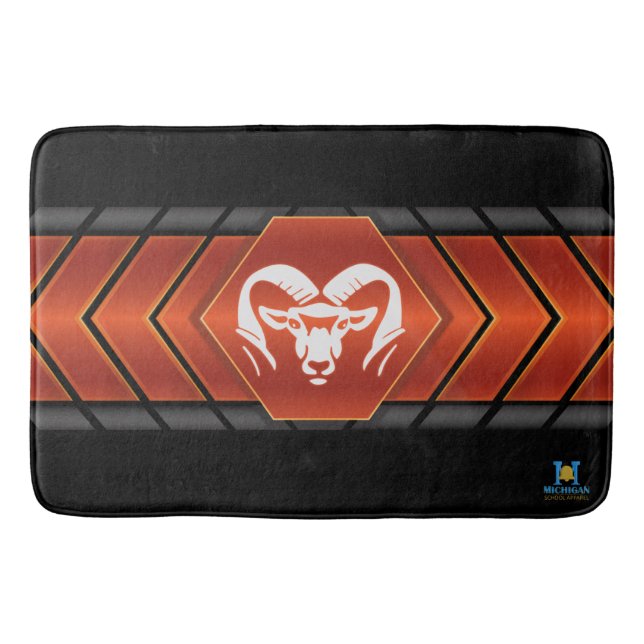 Tapis De Bain Rockford Rams #2 Bath Mat (Devant)