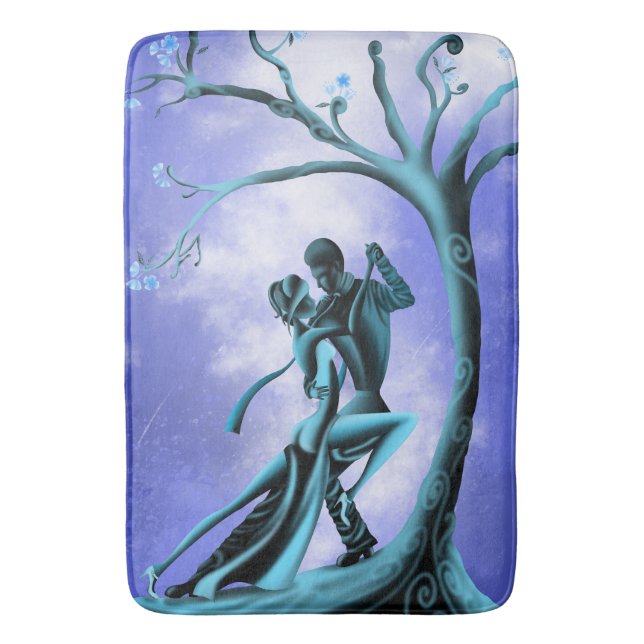 Tapis De Bain Romantique Couple Dansez le Tango Bath Mat (devant Vertical)