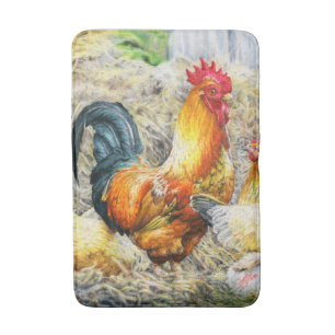 Tapis De Bain Rooster Fière