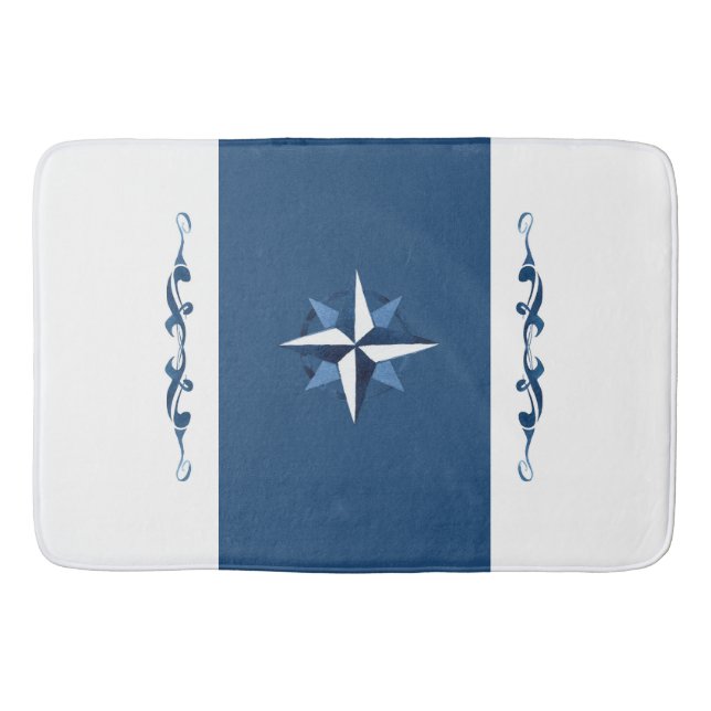Tapis De Bain Rose Compass (Devant)