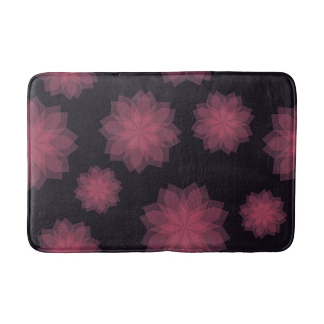 Tapis De Bain Rose, cool, tendance, abstraction de fleurs modern (Devant)