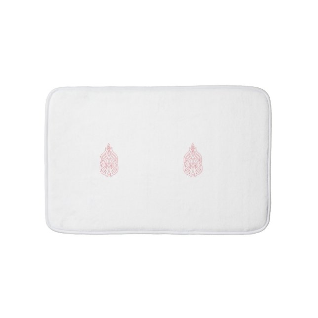 Tapis De Bain Rose foncé, Agany à chasse, Design décoratif (Devant)