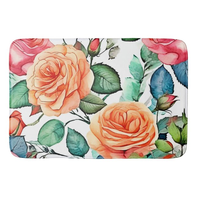 Tapis De Bain Rose Garden Bloom Design (Devant)