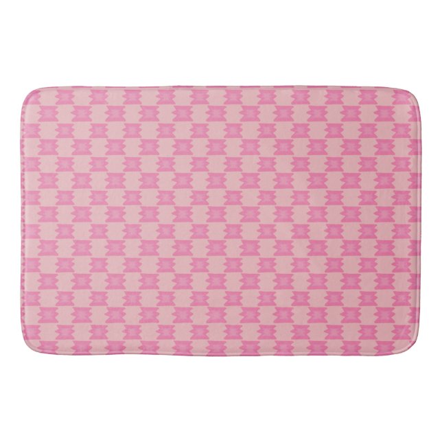 Tapis de bain rose lugubre Sud-Ouest Western Boho (Devant)