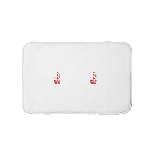 Tapis De Bain Rose Madder, design floral Thunderbird (Devant)