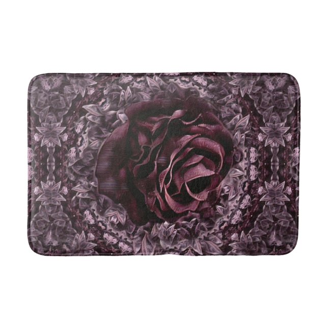 Tapis De Bain Rose Mandala (Devant)