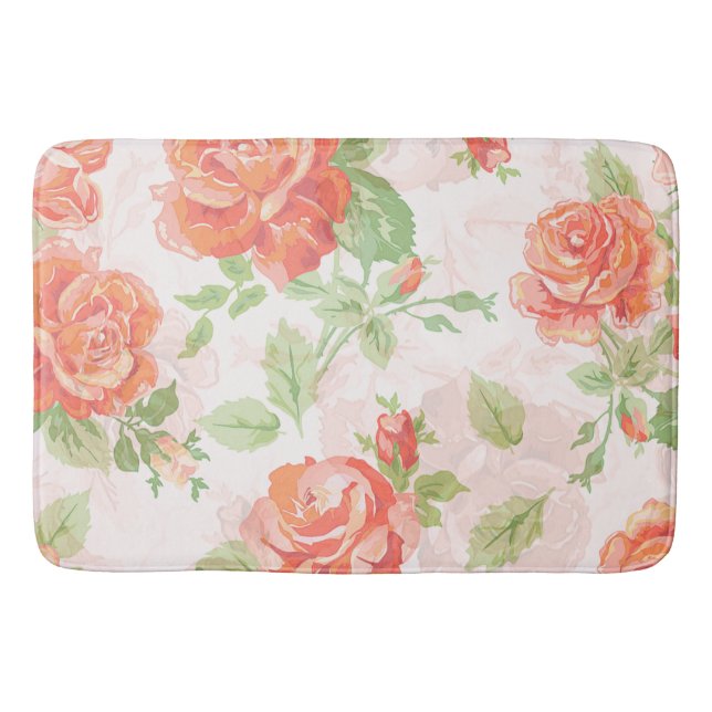 Tapis De Bain Rose orange (Devant)