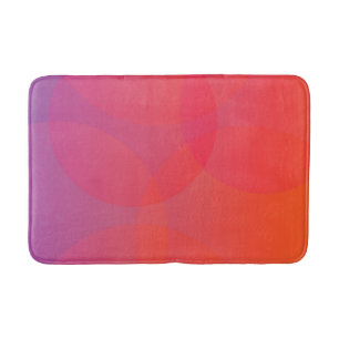 Tapis De Bain rose, orange, moderne, simple, cool, art tendance